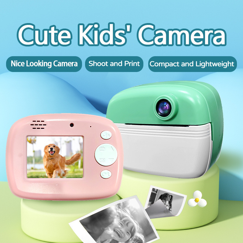 Cross-border private model children's instant camera, high-definition mini printing camera 1080P, portable children's printing camera Cross-border private model children's instant camera, high-definition mini printing camera 1080P, portable children's printing camera