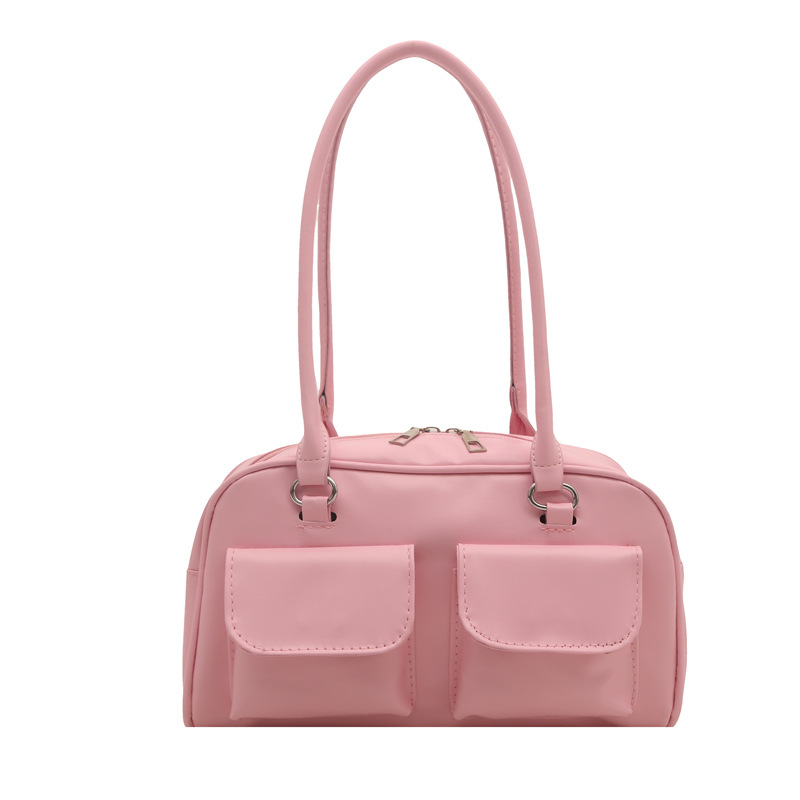 Niche Zhong 2025 estilo coreano en verano nuevo bolso de moda bolso de doble bolsillo de gran capacidad bolso de hombro de viaje