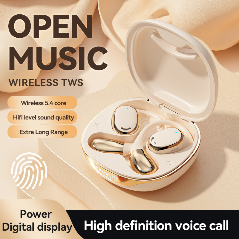 Écouteurs Bluetooth sans fil M70 longue autonomie, modèle à latence ultra-faible, réduction du bruit, contour d'oreille haut_voghion.com