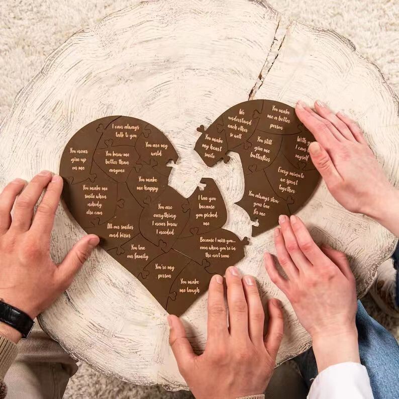 Cross-Border Love Puzzle: 20 Reasons to Love You Puzzle, Adult Valentine's Day Gift, Wooden Anniversary Gift Cross-Border Love Puzzle: 20 Reasons to Love You Puzzle, Adult Valentine's Day Gift, Wooden Anniversary Gift