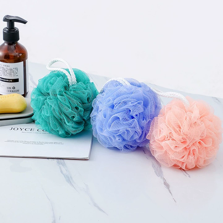 Многофункциональные ванно-спецификации милый solid color Bathing ball Bath flower купальник, ванная цветок купальник шар, оптовая порция пуппинг сетка