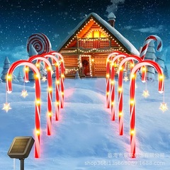 越境ソーラー芝生用杖クリスマス杖星雪の結晶屋外庭園ライト地面埋め込みライトに最適