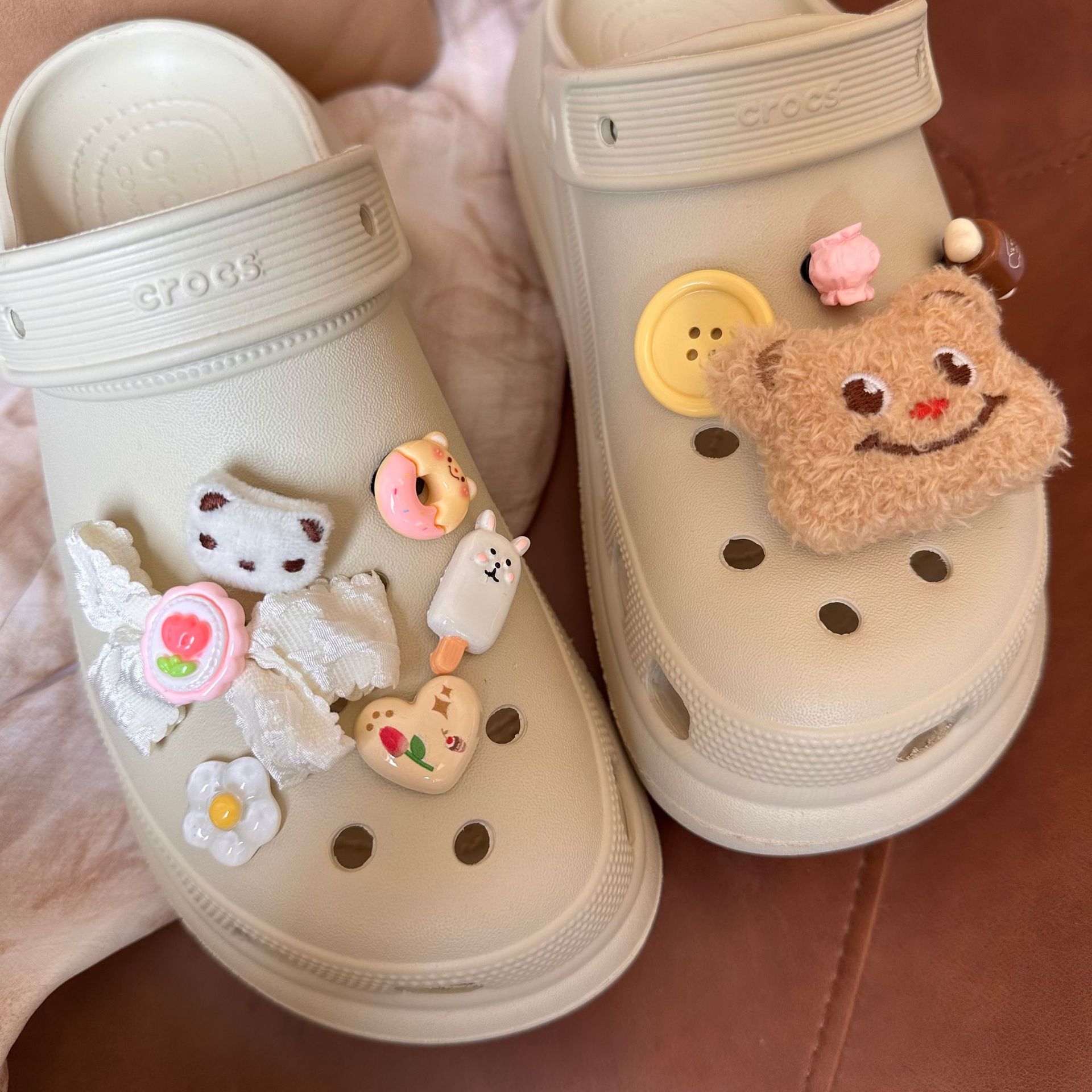 Nezha 多用途 DIY アクセサリー装飾取り外し可能な下駄バックル靴の花