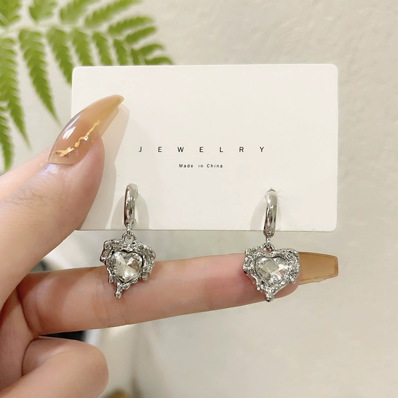 Серьги из серебра 925, хип-хоп панк европейский стиль — асимметричные и геометрические дизайны