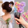 女童儿童盘发小女孩丸子头