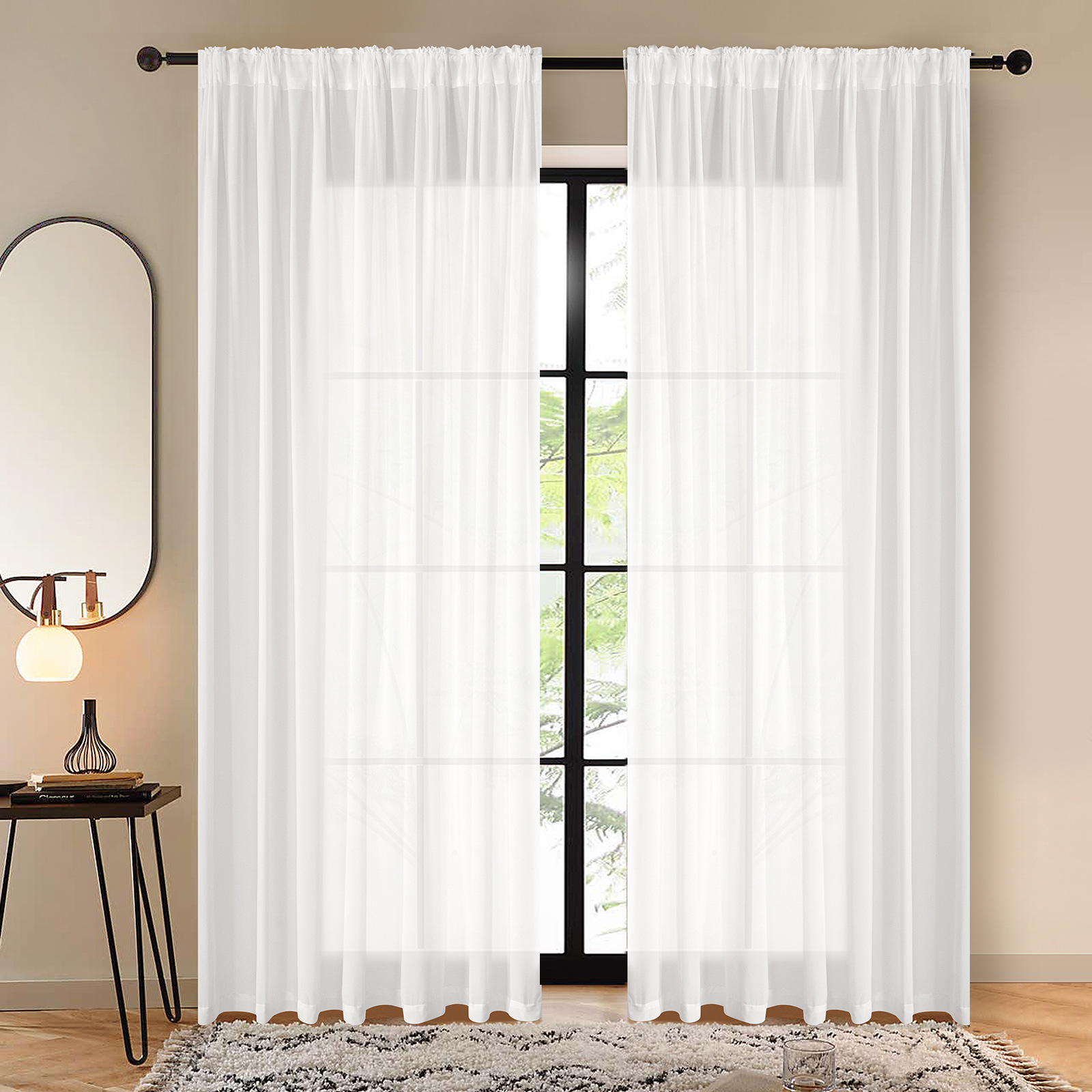 Comercio exterior Amazon Navidad amarillo blanco sólido cortinas cortinas delgadas productos domésticos acabados casa completa