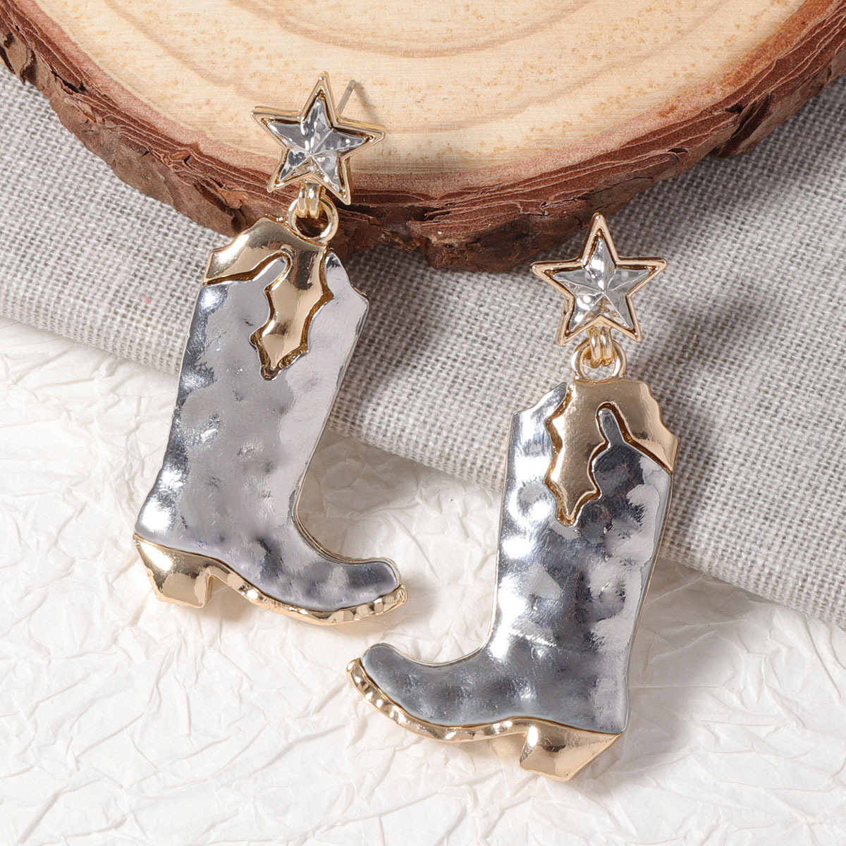 1 Pair Quantity Holiday, Daily Occasion 1 Pair Simple Style Classic Style Boots Zinc Alloy Drop Earrings
