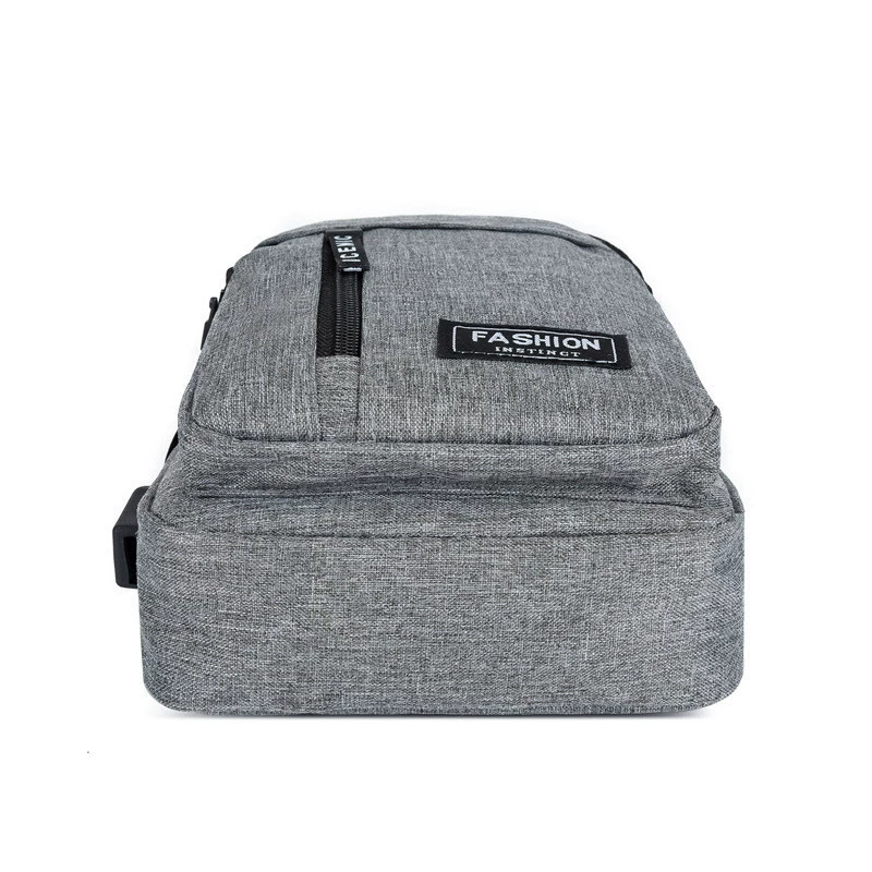 Fashionable chest bag, trend waterproof one-shoulder bag for leisure, oxford cloth, Korean style