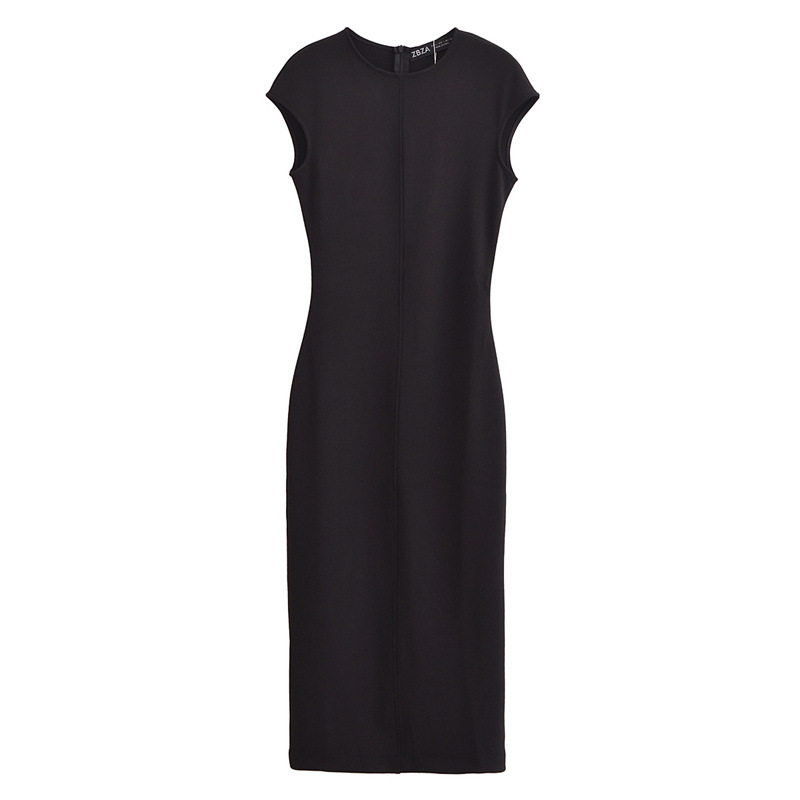 25 Op New Women's Midi Sleeveless Round Neck Slim Casual Dresses