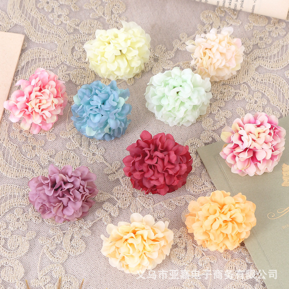 Fake flowers, artificial flowers, wedding decoration, hydrangeas, home diy materials, realistic wedding popular decoration flowers