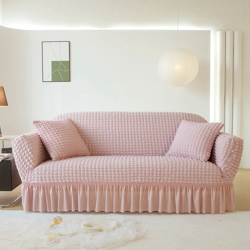 Nueva funda de sofá de lujo ligero, funda de sofá elástico grueso de gasa de espuma, funda universal todo incluido anti-agarre de gato, cuatro estaciones universales