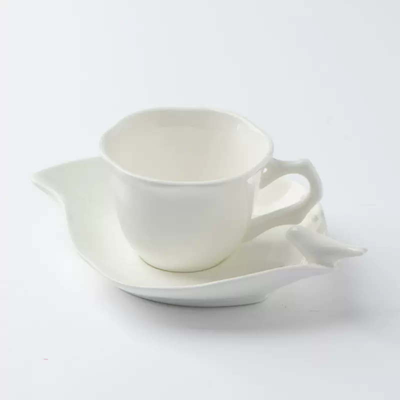 日式咖啡杯咖啡杯碟套装陶瓷意式卡布奇诺杯简约早餐牛奶杯