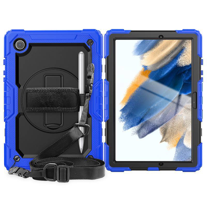 Suitable for Samsung A8 10.5inch Sm-X200/X205 Protective Case, Inch Rotating Anti-Fall Tablet Leather Case