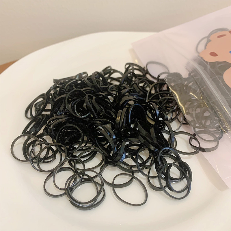 검은 색 작은 원 1 패키지 (포장 랜덤)