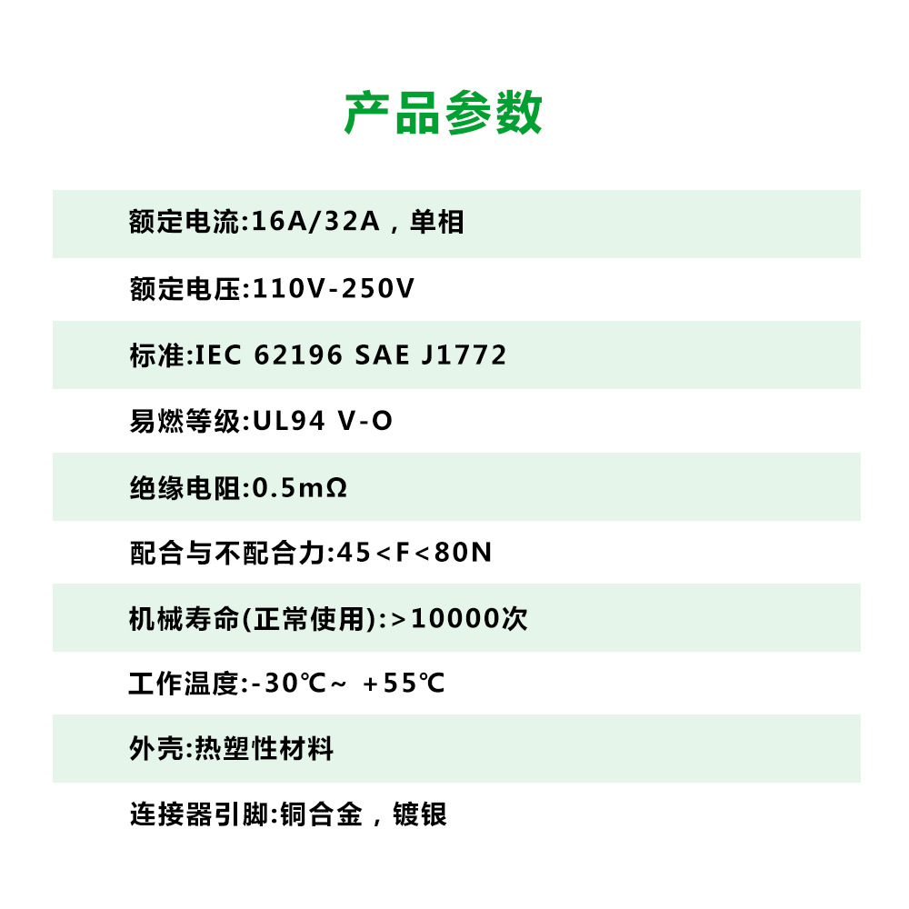 New Energy Charging Gun Double Gun Head Extension Line US Standard 16A32A New Energy Electric Vehicle Adapter