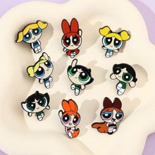 飞天小女警闺蜜胸针女高档气质学生可爱卡通ins动漫书包装饰百搭