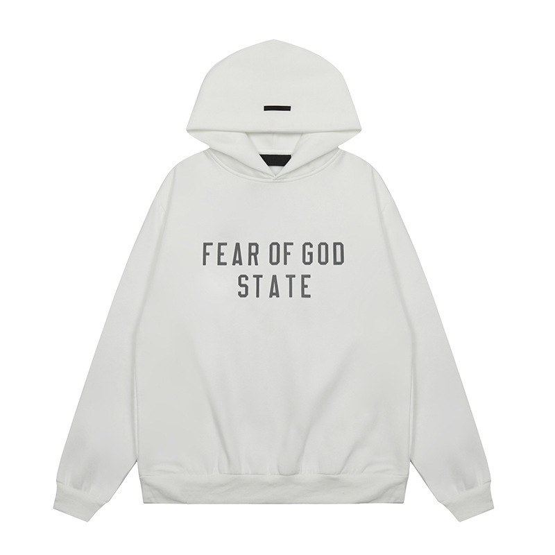 FEAR OF GOD マルチライン エッセンシャル トレンド 新胸ロゴ ラミネート フード付き スウェットシャツ FOG|undefined