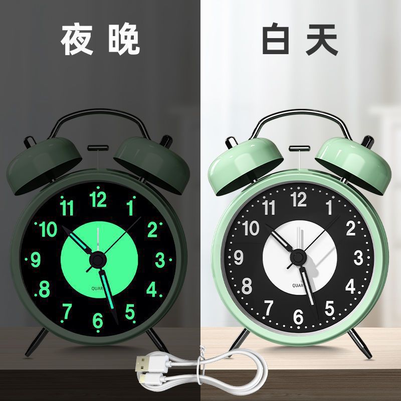 2025 nuevo reloj de despertador mecánico estudiantes de secundaria y secundaria ancianos despierta carga pequeña alarma
