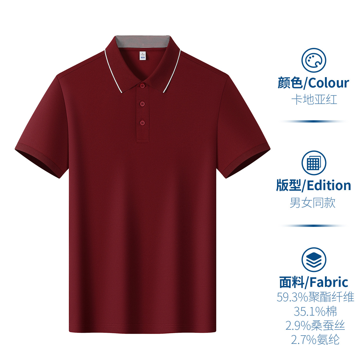 Camiseta de polo con solapa personalizada camiseta corporativa de manga corta ropa corporativa de verano de negocios gris camiseta cultural de media manga