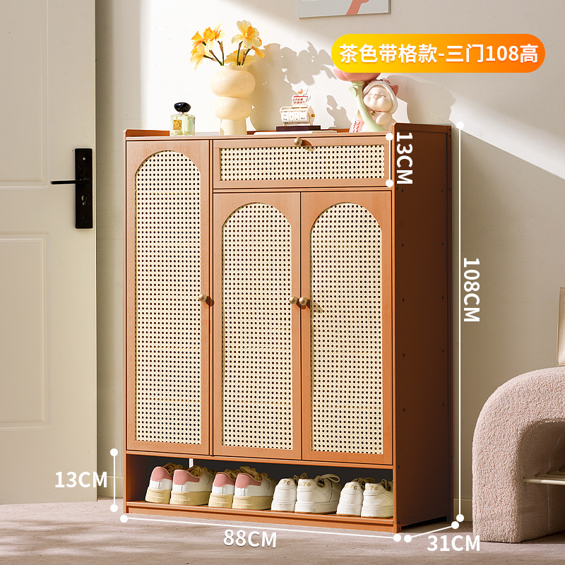 브라운 - 문 3개, 서랍 포함 8층