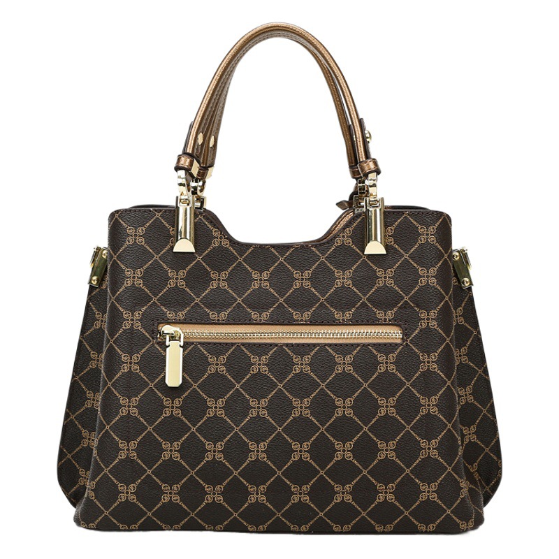 Bolso de mano nuevo y versátil para mujer, bolso de mano con estampado a la moda, bolso para mamá, bolso de mano de gran capacidad para ir al trabajo