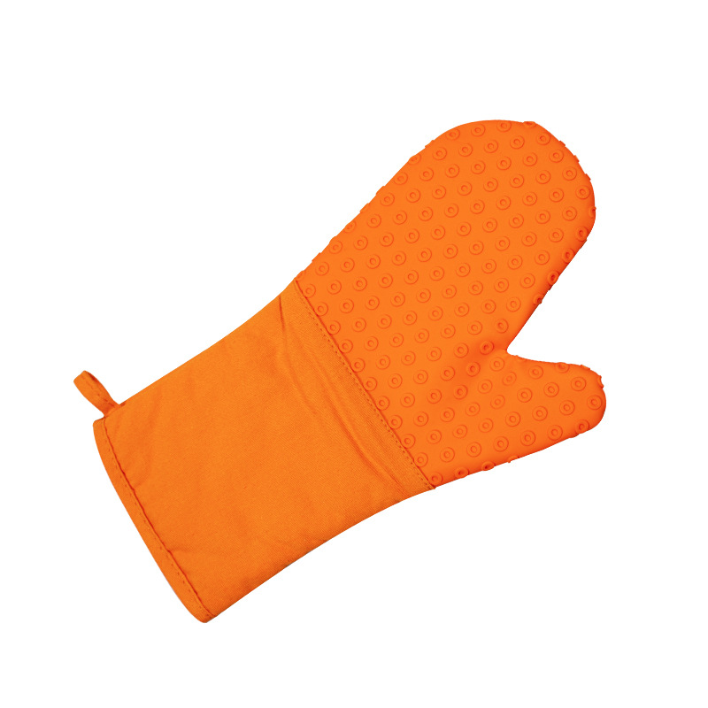 Guantes de silicona de medio palmo de nuevo estilo con algodón añadido y aislamiento engrosado, antiescaldaduras, antideslizantes, resistentes a altas temperaturas, adecuados para hornos de microondas, repostería y uso en la cocina. image 9