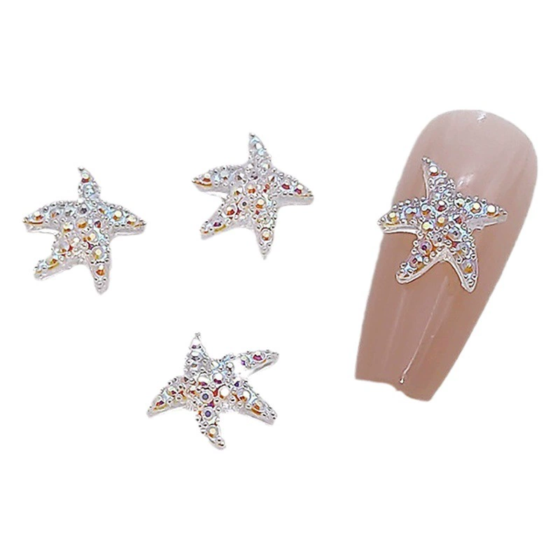 Новые аксессуары для дизайна ногтей Аврора Волшебные Цвета Пять рогатая Морская звезда голова лисы японские наклейки для ногтей трехмерные аксессуары для шпилек DIY