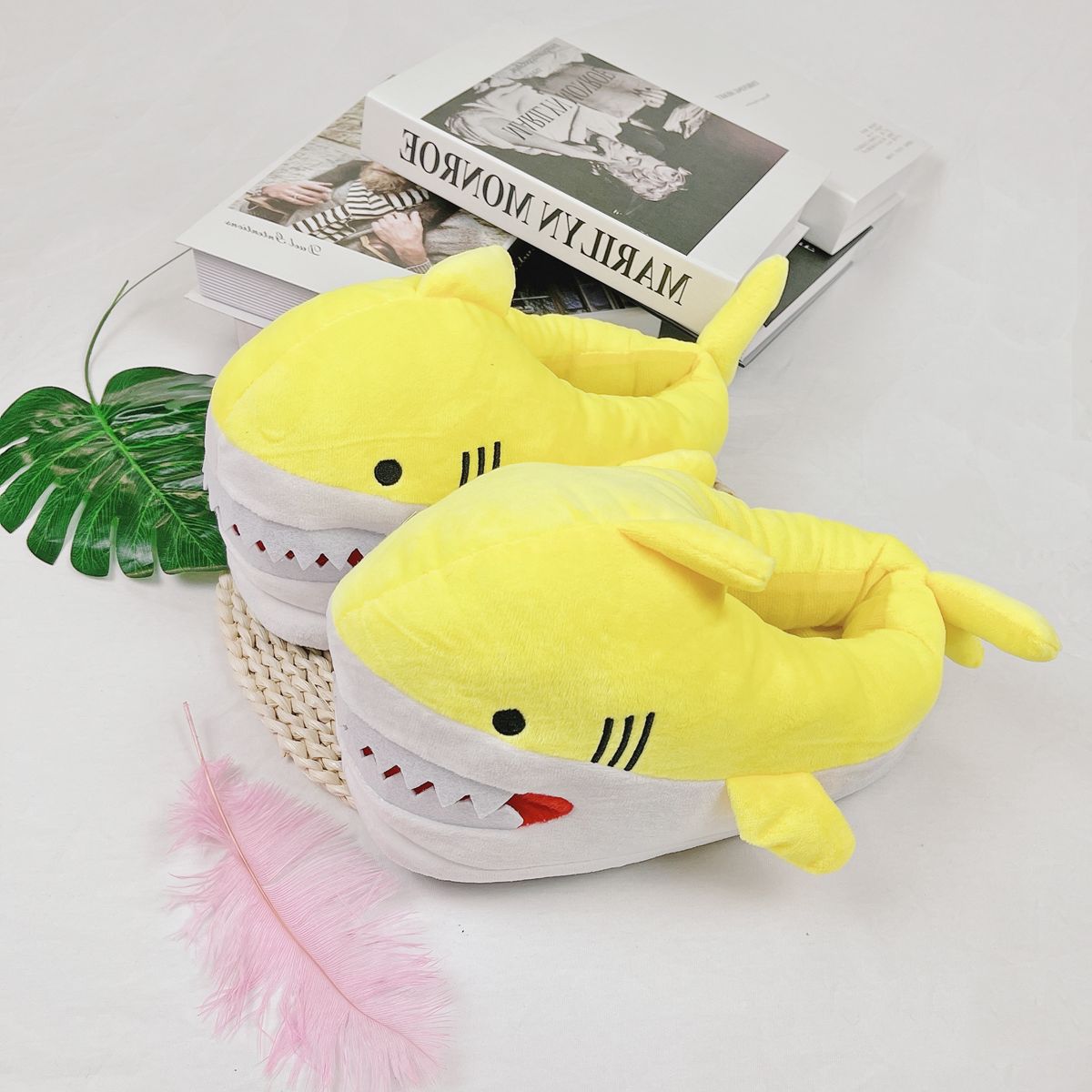 Pantofole da donna in velluto con punta chiusa, invernali, per esterni, leggere, termiche, lavabili in lavatrice_voghion.com