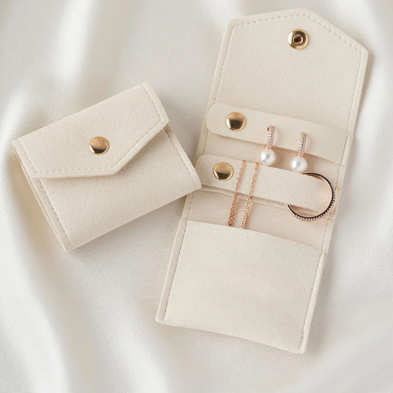 50g Weight Jewelry Packaging Bags Classification Daily Occasion Pu Leather Material Solid Color Pattern Casual Style Pu Leather Casual Daily Solid Color Jewelry Packaging Bags 2