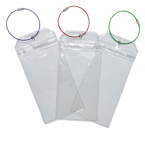 【Same Style Low Price】PVC Transparent Waterproof Luggage Tag Card Holder PVC Soft Rubber Plastic Travel Tag Cruise Luggage Label