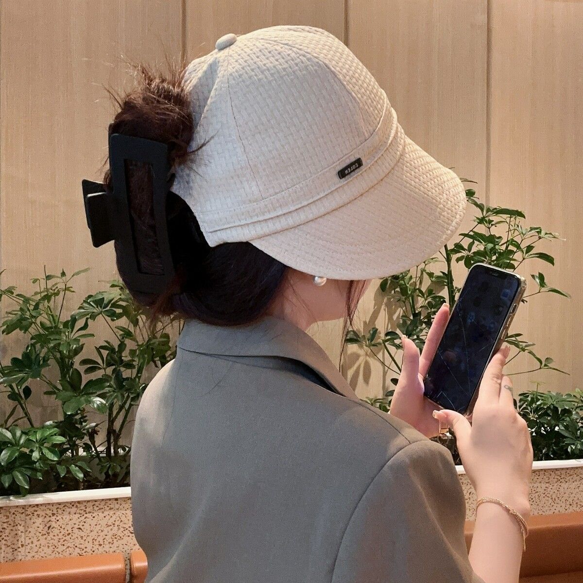 Mostrar cara pequeño sombrero de pescador primavera y otoño nuevo estilo de mujer al aire libre japonés versátil sombrero de lengua casual protección solar de verano transpirable