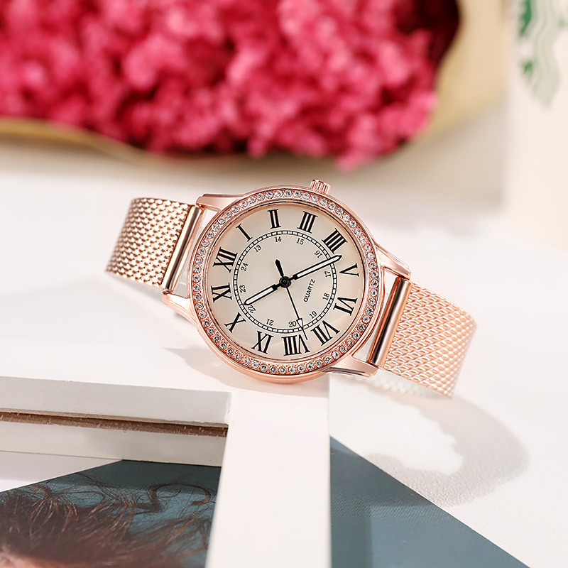 Pointer Display Type Buckle Buckle Style Round Dial Shape Casual Shiny Solid Color Buckle Quartz Watch Women's Watches
