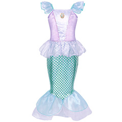 Euro-American Halloween Costume for Girls: Cosplay Mermaid Princess Dress, Cross-Border Children's Wear – Fish-Tail Skirt Dress