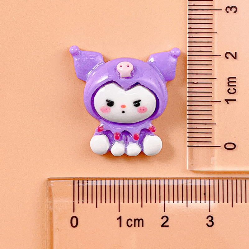 Directo de fábrica dibujos animados sanliou brillante resina accesorios DIY crema pegamento horquilla caja del teléfono hecho a mano puro al por mayor