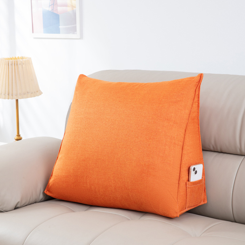 Bedside large cushion sofa cushion office chair lumbar back cushion bed waist pillow neck pillow boss chair triangle cushion 2