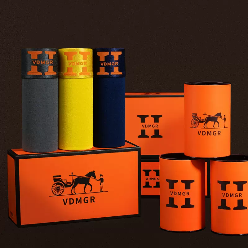 莫代尔磁石男士内裤高档奢华透气吸湿大码四角平角裤男款礼盒装夏