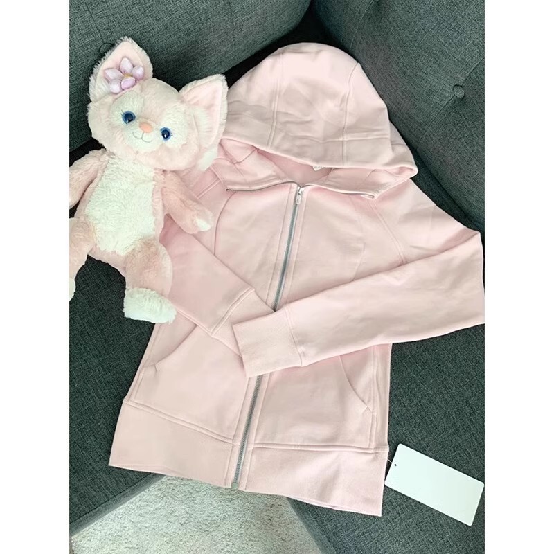 山东即墨卫衣上衣女带帽慵懒chic运动瑜伽服健身服秋冬显瘦外套|undefined