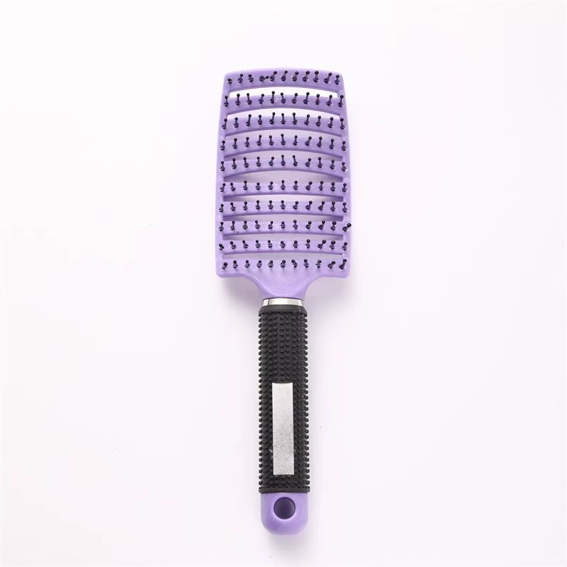 Глобальная граница рёбристый расчёска flufffy cranial head hair девушка домашний стиль длинные волнистые волосы чистая кожа головы массаж большой изгиб расчёска
