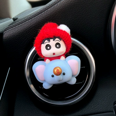 incense stone car accessories ornaments — Car Perfume Aromatherapy - red-hat-blue-jixiang-xiaoxin