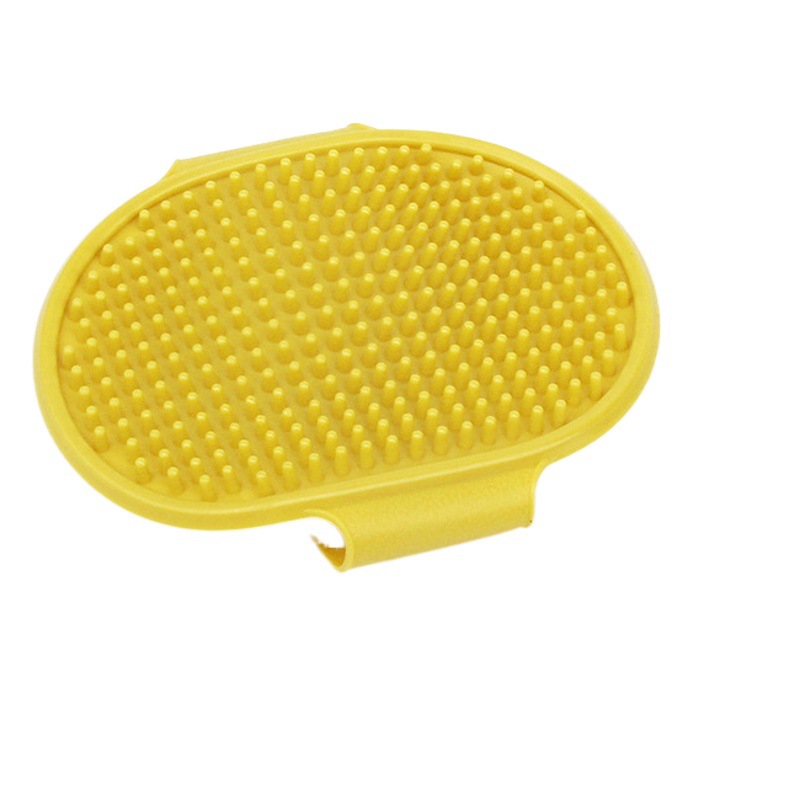 Cepillo de baño para mascotas perro de goma cepillo de masaje ovalado gato y perro cepillo de limpieza cepillo de belleza suministros para mascotas