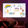 Square Rainbow Birthday