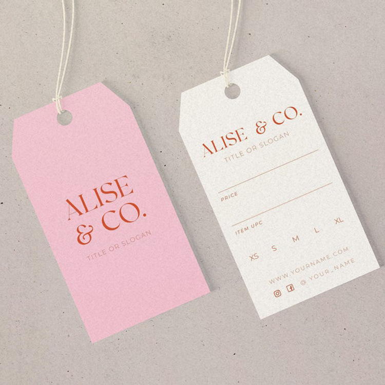 服装白卡吊牌定制纸卡吊牌印刷厂家小批量1000起订可做烫金