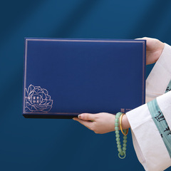 High-end black goji berry gift box, small jar, high-quality tea gift box, Qinhai large fruit health product, gift for parents and elders, wholesale