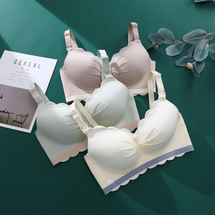 Factory Direct Sales Front Buckle Nursing Bra Comfortable Push-Up Anti-Sagging Thin Breathable Maternity Postpartum Breastfeeding Bra