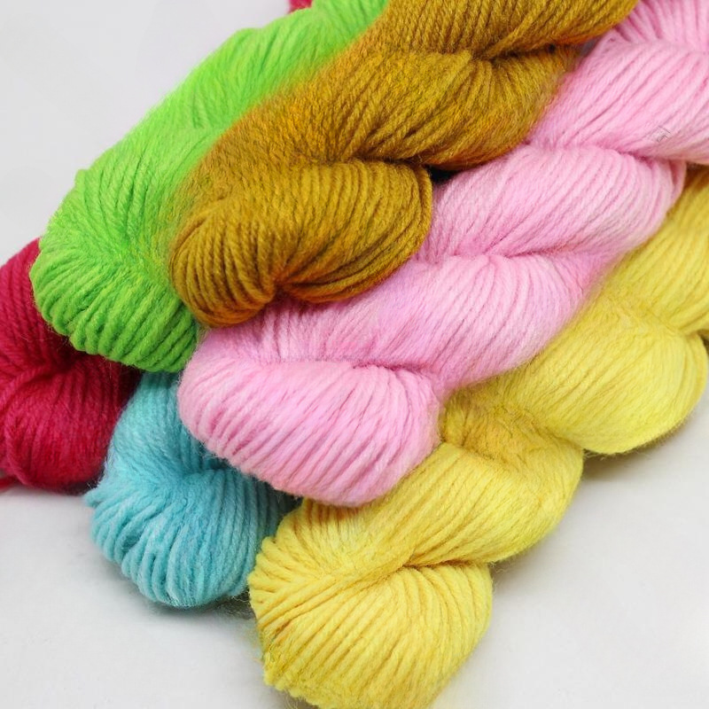 腈纶线中粗4股毛线钩鞋线手编DIY毛线色套装毛线外贸