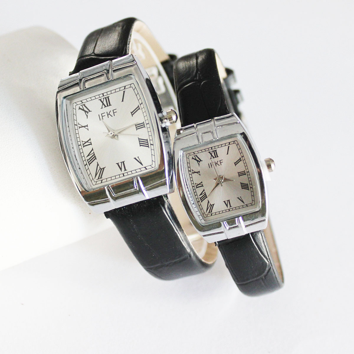 时尚方形石英表情侣款不皮带表