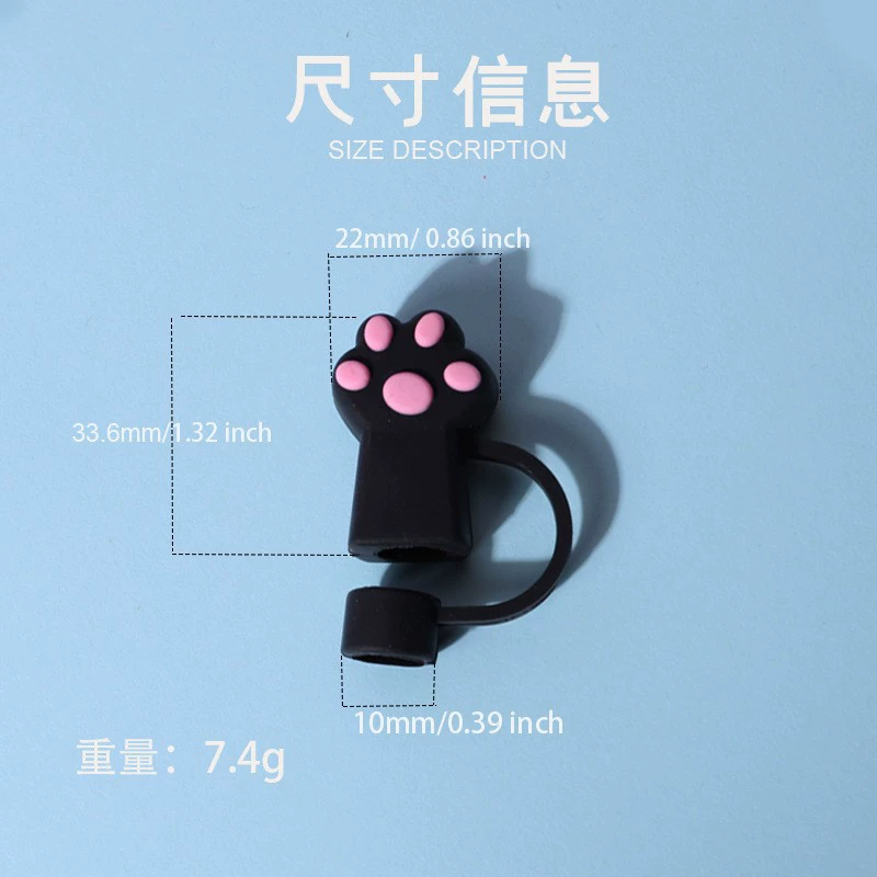 (Cross-border trading), cute ecological dustproof straw, Amazon, 10mm