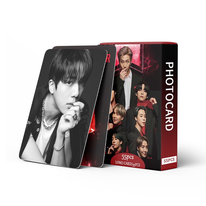 Cadena total, una gran cantidad de stock, 55 hojas de tinta BT SK IVE ATEEZ KPOP, estrellas coreanas alrededor de LOMO
