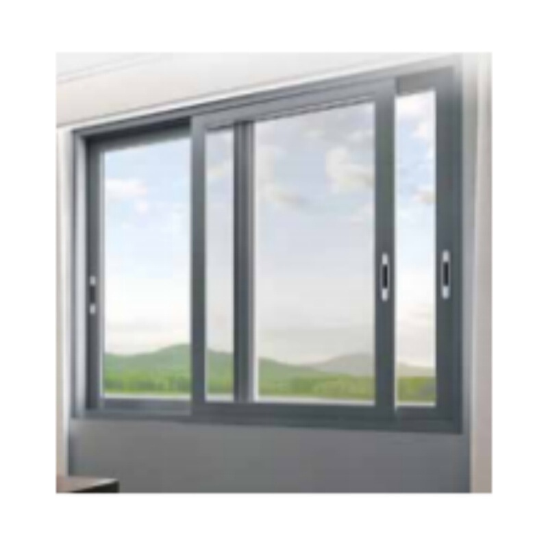 Thickened Plastic Steel Sliding Window, Wind-Resistant Sealed Sliding Window, Suitable for Temporary Construction Sites