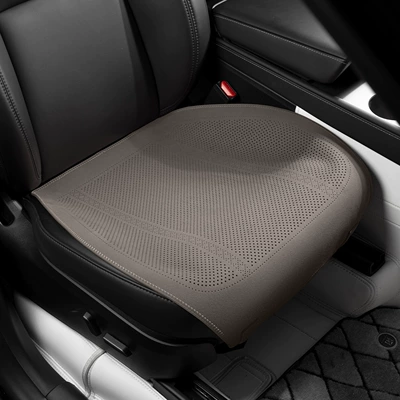 Seasons, Ventilated and Breathable, High-End – Seat cushion, seat cover - type-a-thin-padded-deerskin-high-grade-gray-front-row-leaflet